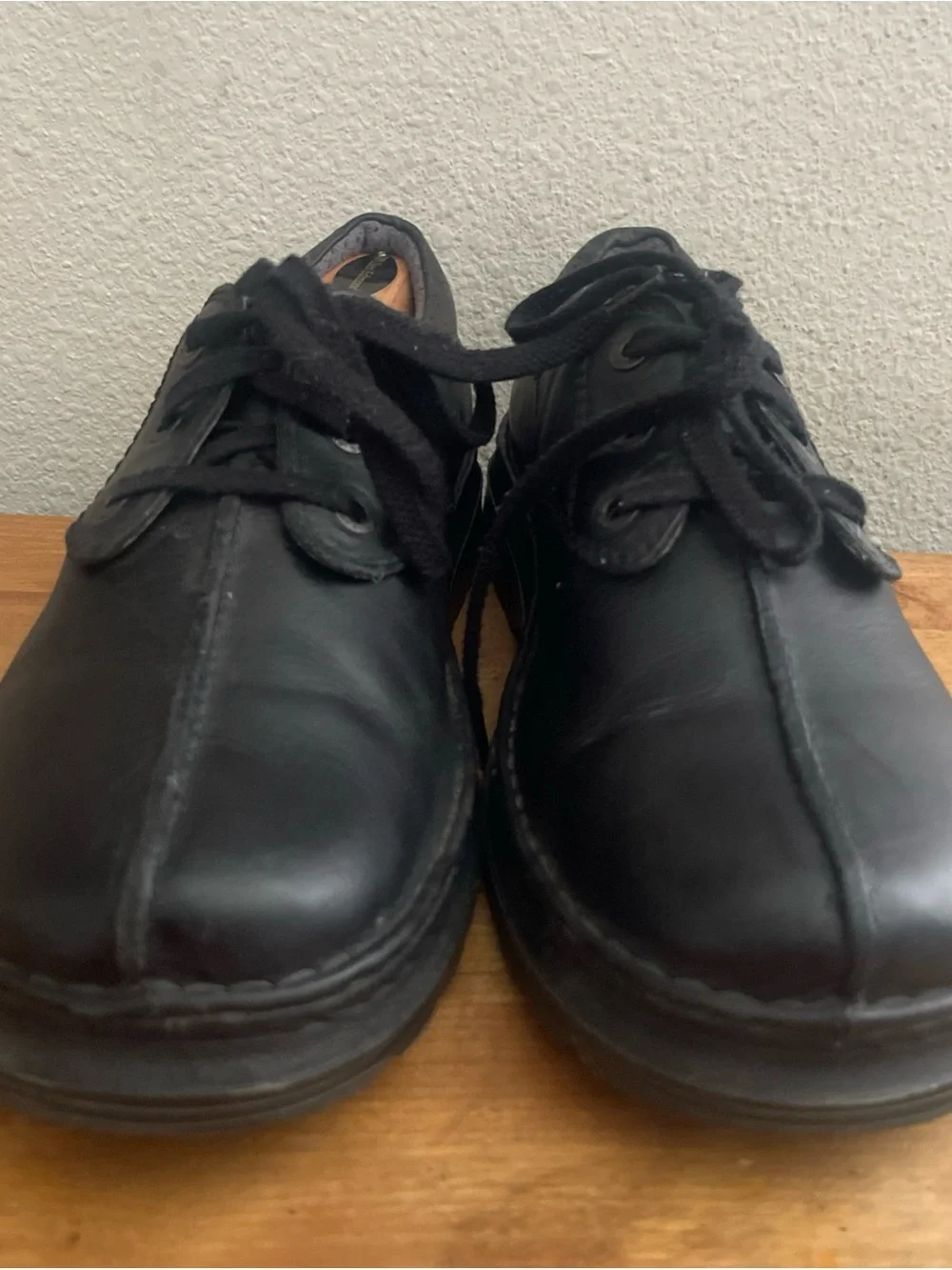 Dr. Martens Nevin Lace Up Leather Shoes Mens 11 US 45 EU Black Split Toe Oxford
